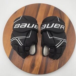 Bauer‎ NSX Junior Hockey Gloves Black Youth Ice Skater Protective Gear